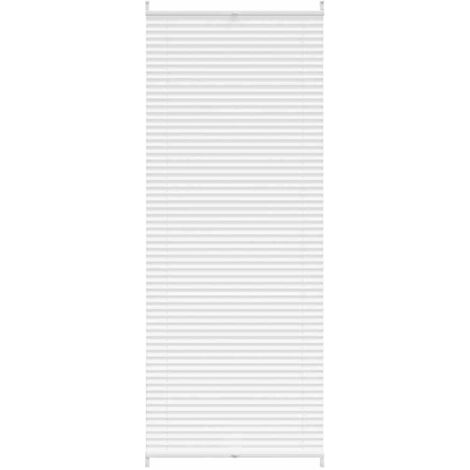 Store plissé 70x200 cm Blanc vidaXL