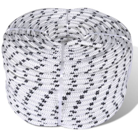 Corde de bateau tressée en bobine Polyester 6 mm x 50 m vidaXL (1/2)