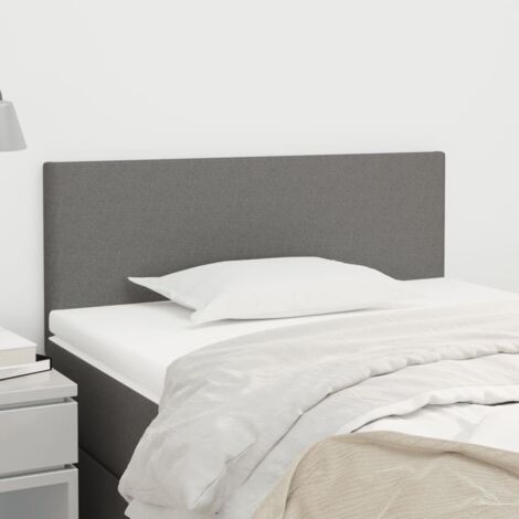 Vidaxl – Tête de lit gris foncé 90x5x78/88 cm – Tissu polyester durable – Hauteur réglable – Excellent soutien pour lecture