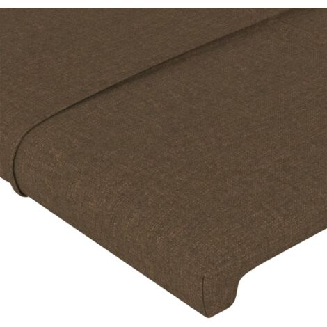 Têtes De Lit VidaXL - Lot De 2, Tissu Marron Foncé, 90x5x78/88 Cm