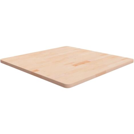 Dessus de table carré 80x80x2,5 cm Bois chêne massif non traité vidaXL (1/4)