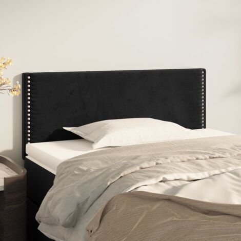 Tête de lit Style Scandinave pour chambre à coucher Noir 80x5x78/88 cm Velours vidaXL (1/5)