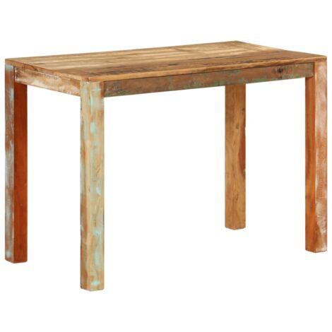 Table de salle à manger 110x55x76cm Bois massif de récupération vidaXL