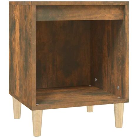 Table de chevet Chêne fumé 40x35x50 cm vidaXL
