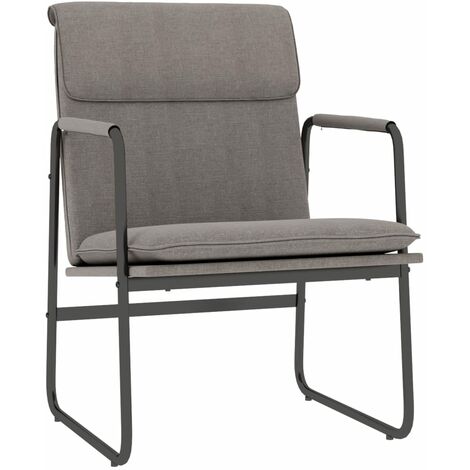 Chaise longue Taupe 55x64x80 cm Tissu vidaXL (1/5)