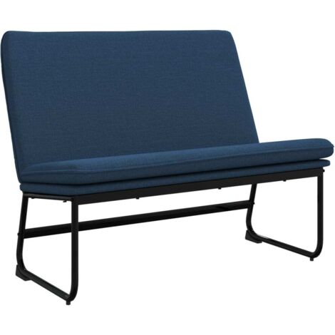 Banc Bleu 100x75x76 cm Tissu vidaXL