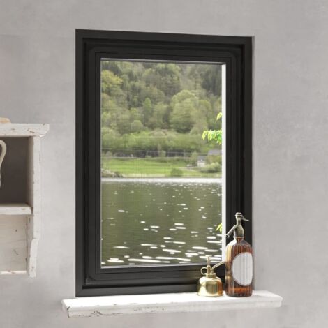Moustiquaire magnétique pour fenêtres anthracite 80x120 cm vidaXL (1/5)