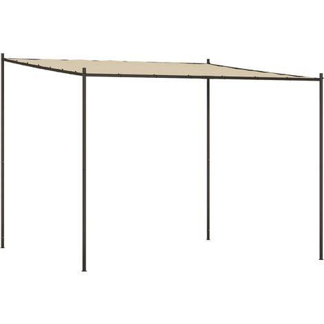 Belvédère beige 3x3 m 180 g/m² tissu et acier vidaXL (1/5)