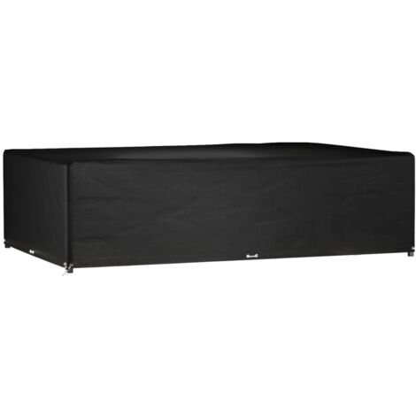 vidaXL Housse de salon de jardin 16 œillets 325x205x90cm rectangulaire