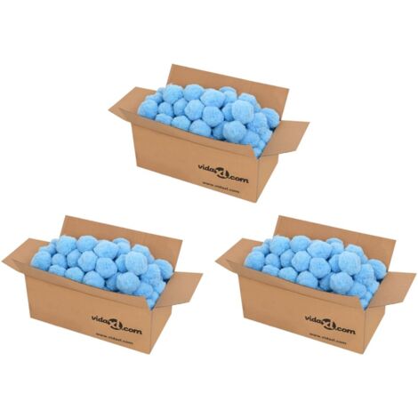 Boules anti-bactériennes filtrantes de piscine bleu 2100 g PE vidaXL