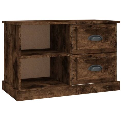 Meuble TV chêne fumé 73x35,5x47,5 cm bois d'ingénierie vidaXL (1/5)