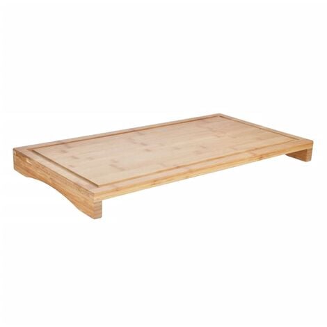 Planche à découper 2 en 1 54x28x4,5 cm bambou HI