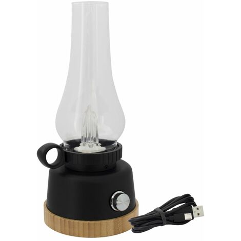 Lampe baladeuse métal or filaire noir diamètre 12 cm avec ampoule  incandescente fournie