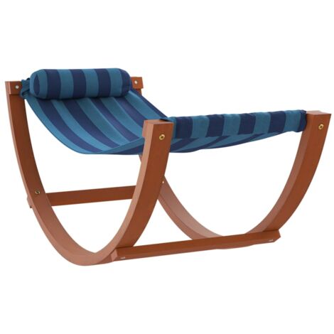 Hamac à bascule pour enfants rayure bleue tissu vidaXL (1/7)