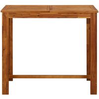 Table de Bar Bois d'Acacia Solide 120x60x105 cm