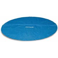 Intex – Couverture solaire de piscine ronde 549 cm – Matériau polyéthylène – Diamètre 538 cm – Sac de transport inclus