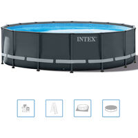 INTEX Ensemble de piscine ronde Ultra XTR Frame 488 x 122 cm 26326GN