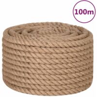 Corde 100 % jute 20 mm 100 m vidaXL