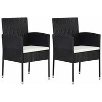 2 Fauteuils de Jardin en Résine Tressée 59 cm x 57 cm x 86 2 Fauteuils de Jardin en Résine Tressée 59 cm x 57 cm x 86