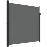 Auvent latéral rétractable anthracite 200x500 cm vidaXL