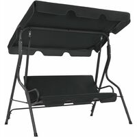 Ersatzdach pour balançoire Hollywood Anthracite 110 x 187 cm balançoire Hollywood