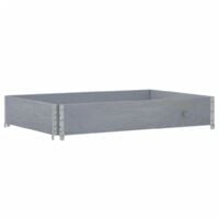 Collier de palette gris 120x80 cm bois de pin solide vidaXL