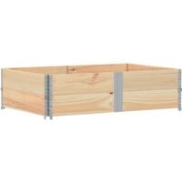Colliers de palette 2 pcs 150x100 cm bois de pin solide vidaXL