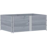 Colliers de palette 3 pcs gris 150x100 cm bois de pin solide vidaXL