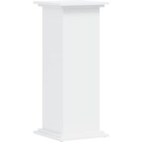 Vidaxl – Support pour plantes blanc 33x33x80 cm – Bois d'ingénierie durable – Capacité de charge 60 kg – Design minimaliste pour intérieur