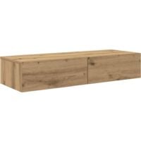 Étagère murale avec tiroirs chêne artisanal bois d'ingénierie vidaXL