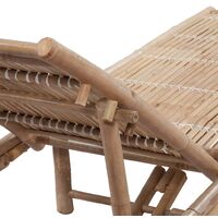 vidaXL Chaise longue Bambou - Brun
