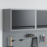 Vidaxl – Armoire d'atelier en acier et bois d'ingénierie – Compartiments de rangement structurés – Dimensions 50 x 25 x 35 cm – Utilisation intérieure
