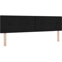 Tête de lit avec tête de lit Noir 180 cm tissu vidaXL