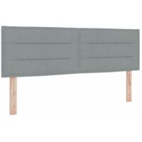 Tête de lit Gris clair 160 cm tissu vidaXL