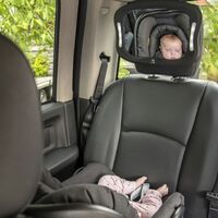 Miroir De Voiture Pour Bebe Avec Led 28 5x21 4x8cm Noir A3 Baby Kids Noir