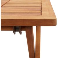 vidaXL Table pliable de jardin 40x40x40 cm Bois d'acacia massif - Brun