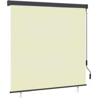 Store roulant d'extérieur 160x250 cm Crème vidaXL