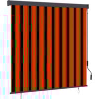 Store roulant d'extérieur 170x250 cm Orange et marron vidaXL