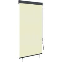 Store roulant d'extérieur 100 x 250 cm Crème vidaXL