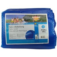 Summer Fun Couverture solaire de piscine d'été Rond 500 cm PE Bleu