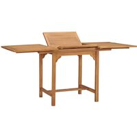 Table extensible de jardin (110-160)x80x75 cm Teck solide vidaXL