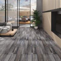 Dalles de plancher PVC 5,02 m² 2 mm autoadhésif bois industriel vidaXL