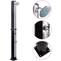 Douche solaire d'extérieur avec pomme de douche et robinet 40 L vidaXL