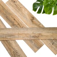 WallArt Planches d'aspect de bois Chêne de récupération Marron vintage