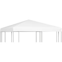 Toile de toit de belvédère 270 g/m² 3x3 m Blanc