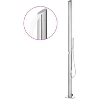 Vidaxl – Douche extérieure en acier inoxydable 304 – Hauteur 220 cm – Tête de douche cascade – Tuyau flexible 1,5 m