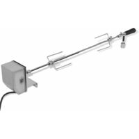 Vidaxl – Broche à rôtir motorisée 900 mm – Acier inoxydable – Rotation automatique pour cuisson uniforme – Poids d'équilibrage inclus