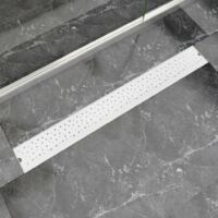 Drain de douche linéaire 930x140 mm acier inoxydable vidaXL