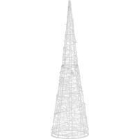 Cône lumineux décoratif pyramide à LED Acrylique Bleu 120 cm