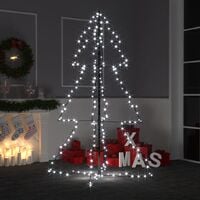 Arbre de Noël cône 200 LED d'intérieur/d'extérieur 98x150 cm
